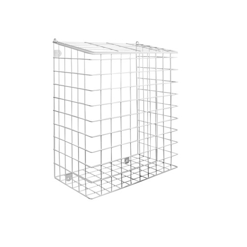 Silver mail catcher cage post - silver,