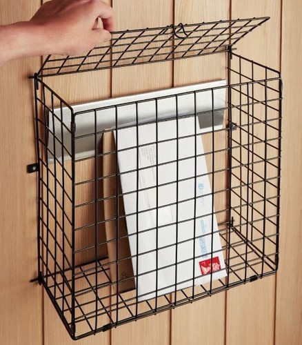 Wire letterbox cage with - wire,