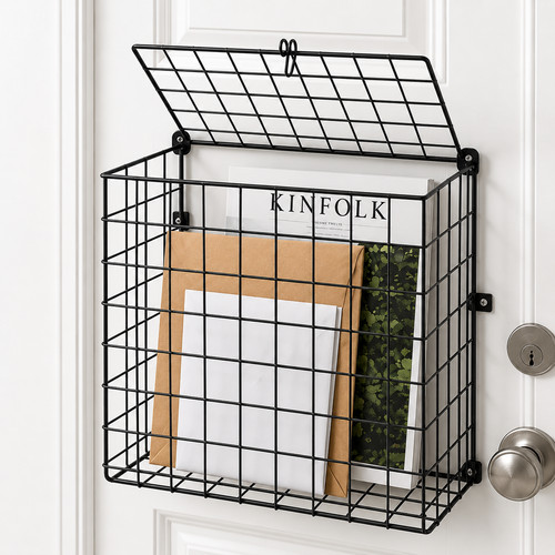 Letterbox cage steel post - cage,