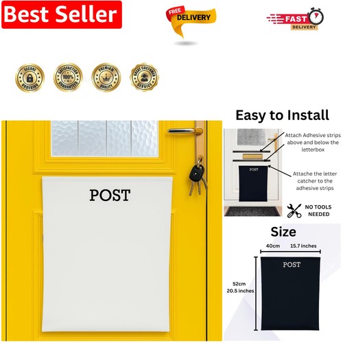 Letter box catcher white - letter,
