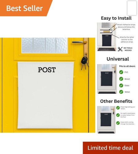 White letter box catcher post - letter,