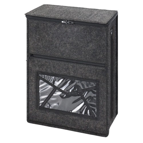 Letter box catcher grey felt - box,